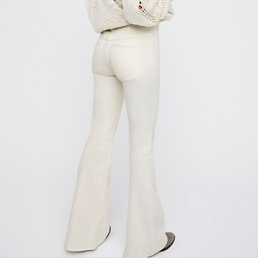 free people penny pull on flare jeans